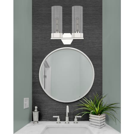 A large image of the Innovations Lighting 427-2W-17-14 Claverack Vanity Alternate Image