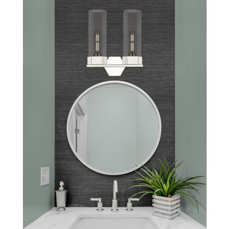 A large image of the Innovations Lighting 427-2W-17-14 Claverack Vanity Alternate Image