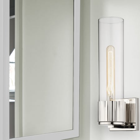 A large image of the Innovations Lighting 428-1W-13-5 Bolivar Sconce Alternate Image