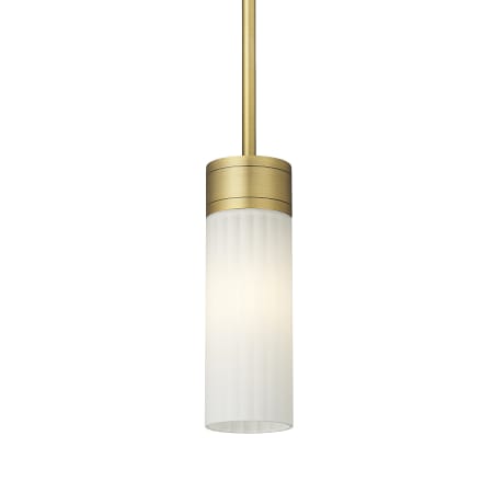 A large image of the Innovations Lighting 429-1S-10-3 Empire Pendant Brushed Brass / Matte White