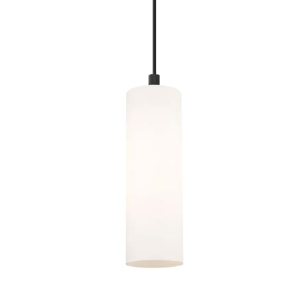 A large image of the Innovations Lighting 434-1P-14-4 Crown Point Pendant Matte Black