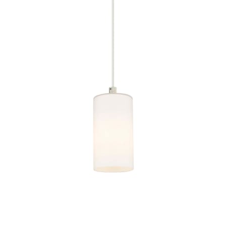 A large image of the Innovations Lighting 434-1P-9-4 Crown Point Pendant Polished Nickel / Matte White