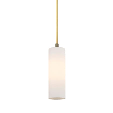 A large image of the Innovations Lighting 434-1S-14-4 Crown Point Pendant Brushed Brass