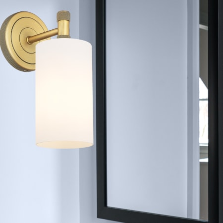 A large image of the Innovations Lighting 434-1W-5-4 Crown Point Sconce Alternate Image