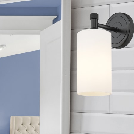 A large image of the Innovations Lighting 434-1W-5-4 Crown Point Sconce Alternate Image