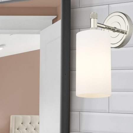 A large image of the Innovations Lighting 434-1W-5-4 Crown Point Sconce Alternate Image