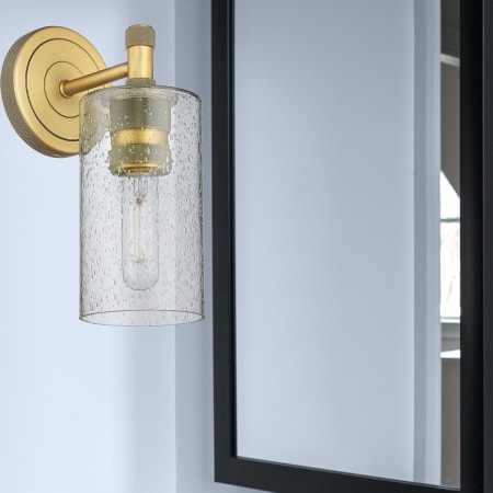 A large image of the Innovations Lighting 434-1W-7-4 Crown Point Sconce Alternate Image