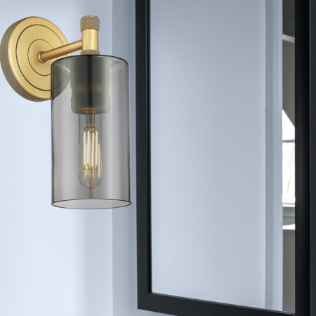 A large image of the Innovations Lighting 434-1W-7-4 Crown Point Sconce Alternate Image