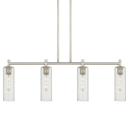 A large image of the Innovations Lighting 434-4I-15-44 Crown Point Linear Polished Nickel / Seedy