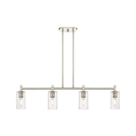 A large image of the Innovations Lighting 434-4I-10-44 Crown Point Linear Polished Nickel / Seedy