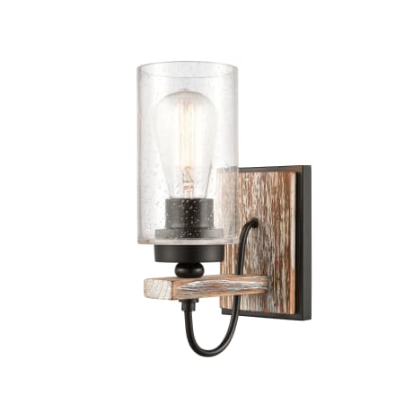 A large image of the Innovations Lighting 442-1W-11-5 Paladin Sconce Matte Black / Seedy