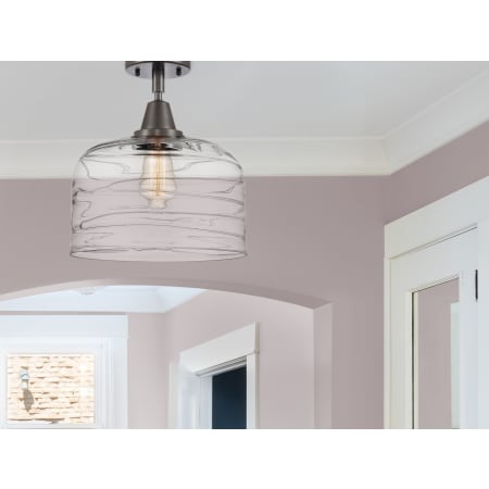 A large image of the Innovations Lighting 447-1C-13-12-L Bell Semi-Flush Alternate Image