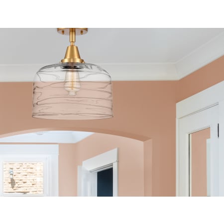 A large image of the Innovations Lighting 447-1C-13-12-L Bell Semi-Flush Alternate Image