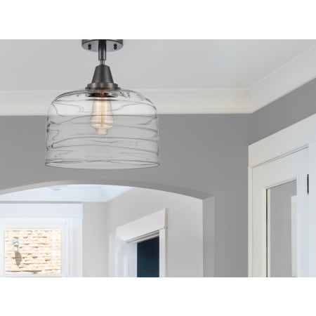 A large image of the Innovations Lighting 447-1C-13-12-L Bell Semi-Flush Alternate Image