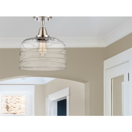 A large image of the Innovations Lighting 447-1C-13-12-L Bell Semi-Flush Alternate Image