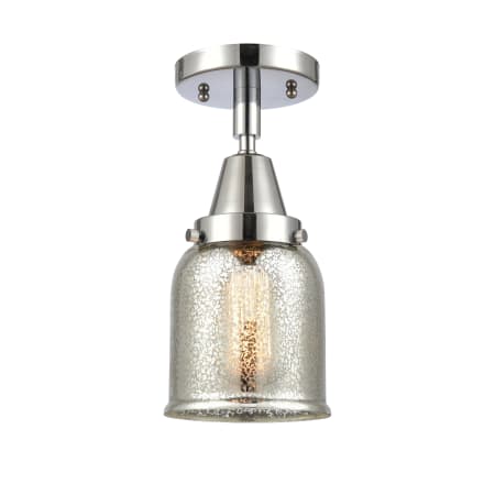 A large image of the Innovations Lighting 447-1C-13-5 Bell Semi-Flush Polished Chrome / Silver Plated Mercury