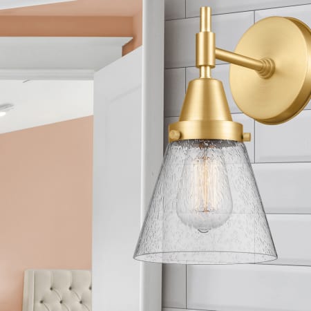 A large image of the Innovations Lighting 447-1W-11-7 Cone Sconce Alternate Image