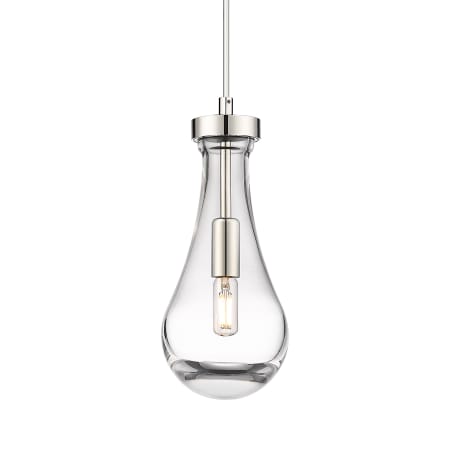 A large image of the Innovations Lighting 451-1P-12-5 Owego Pendant Polished Nickel / Clear