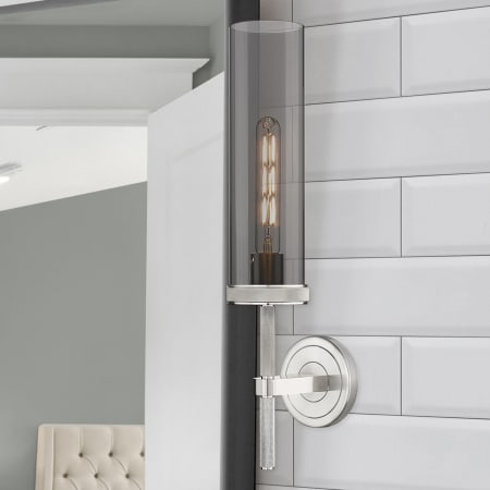 A large image of the Innovations Lighting 471-1W-21-4 Lincoln Sconce Alternate Image