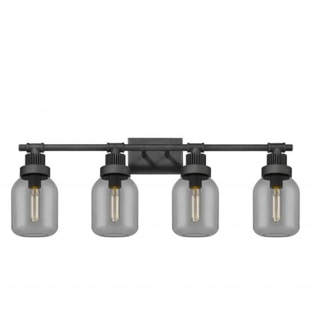 A large image of the Innovations Lighting 472-4W-13-34 Somers Vanity Weathered Zinc / Plated Smoke