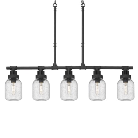 A large image of the Innovations Lighting 472-5I-13-43 Somers Linear Textured Black / Seedy