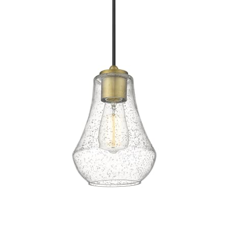 A large image of the Innovations Lighting 490-1P-11-7 Fairfield Pendant Brushed Brass / Seedy