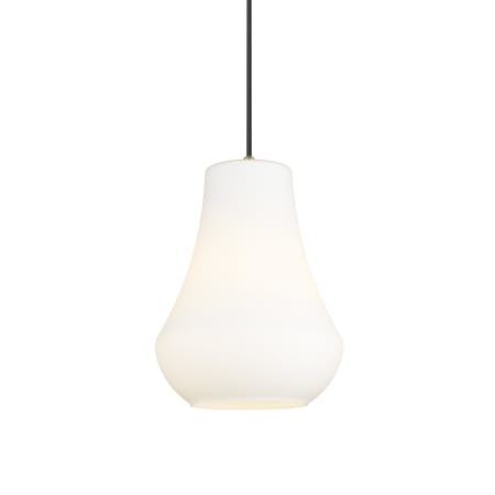 A large image of the Innovations Lighting 491-1P-16-12 Fairfield Pendant Brushed Brass / Matte White