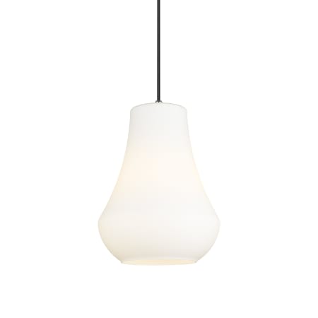 A large image of the Innovations Lighting 491-1P-16-12 Fairfield Pendant Polished Nickel / Matte White