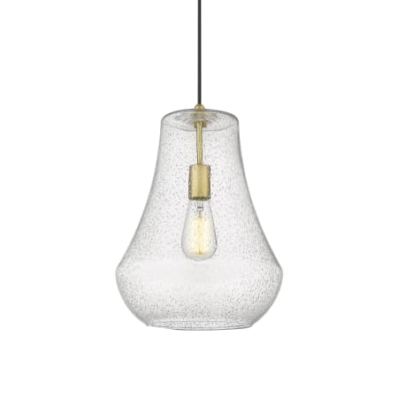 A large image of the Innovations Lighting 491-1P-16-12 Fairfield Pendant Satin Gold / Seedy