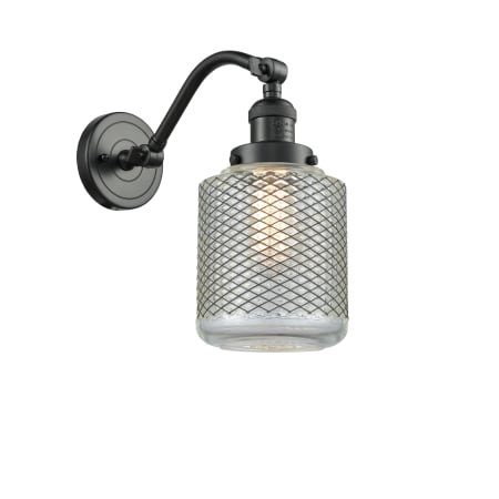 A large image of the Innovations Lighting 515-1W Stanton Oil Rubbed Bronze / Clear