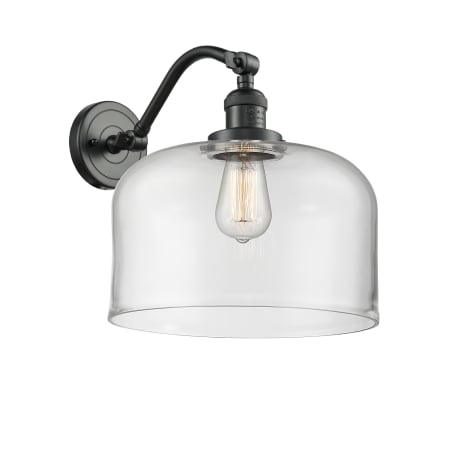 A large image of the Innovations Lighting 515-1W X-Large Bell Oil Rubbed Bronze / Clear