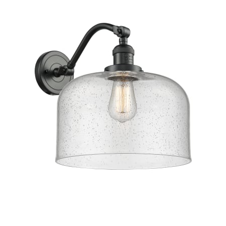 A large image of the Innovations Lighting 515-1W X-Large Bell Oil Rubbed Bronze / Seedy