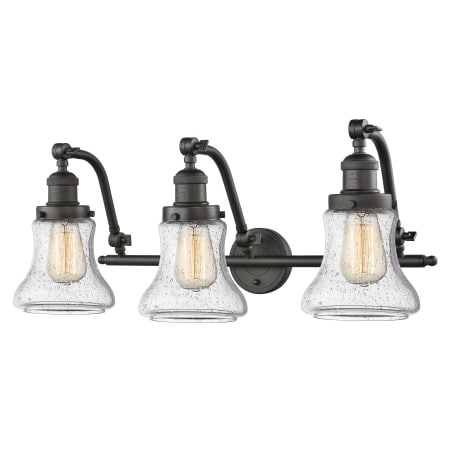 A large image of the Innovations Lighting 515-3W Bellmont Oiled Rubbed Bronze / Seedy