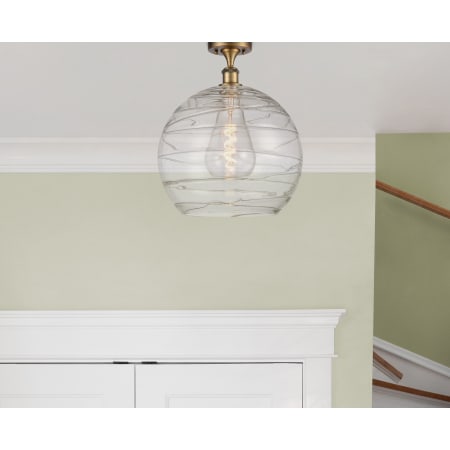 A large image of the Innovations Lighting 516-1C-17-14 Athens Semi-Flush Alternate Image