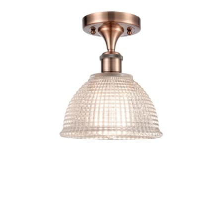 A large image of the Innovations Lighting 516 Arietta Antique Copper / Clear