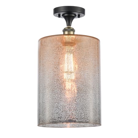 A large image of the Innovations Lighting 516 Large Cobbleskill Black Antique Brass / Mercury