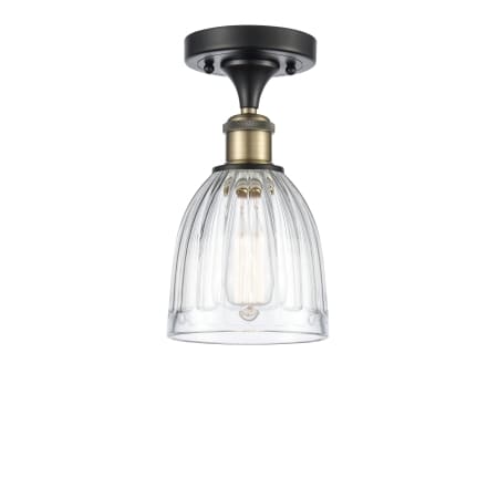 A large image of the Innovations Lighting 516 Brookfield Black Antique Brass / Clear