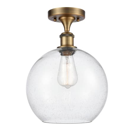 A large image of the Innovations Lighting 516 Large Athens Brushed Brass / Seedy