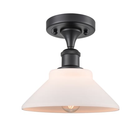 A large image of the Innovations Lighting 516-1C Orwell Matte Black / Matte White