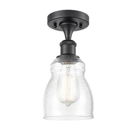 A large image of the Innovations Lighting 516 Ellery Matte Black / Seedy