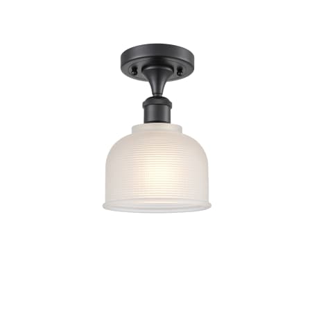 A large image of the Innovations Lighting 516 Dayton Matte Black / White