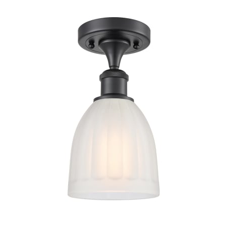 A large image of the Innovations Lighting 516 Brookfield Matte Black / White