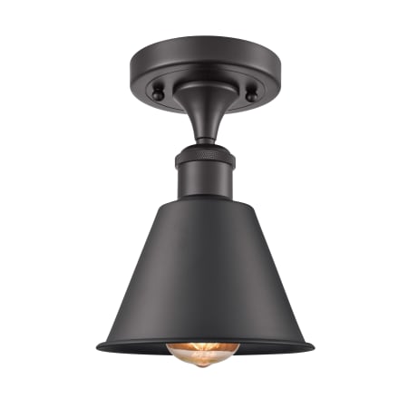 A large image of the Innovations Lighting 516-1C Smithfield Matte Black / Matte Black