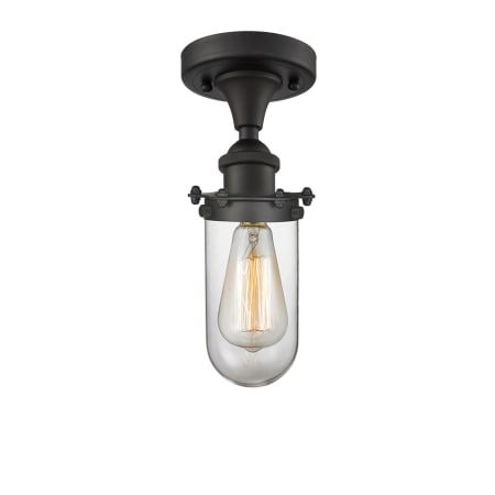 A large image of the Innovations Lighting 516-1C Kingsbury Oiled Rubbed Bronze / Clear