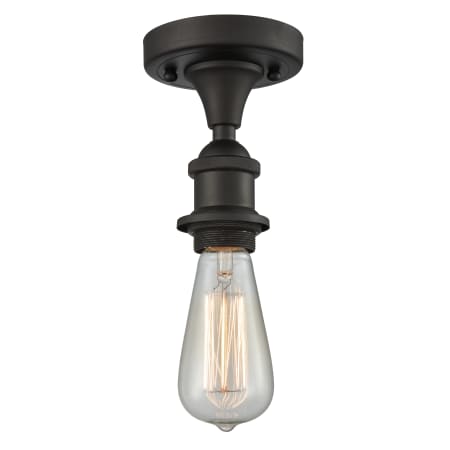 A large image of the Innovations Lighting 516-1C Bare Bulb Oiled Rubbed Bronze