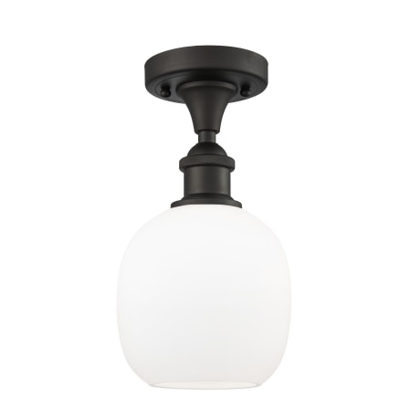 A large image of the Innovations Lighting 516-1C Belfast Oil Rubbed Bronze / Matte White
