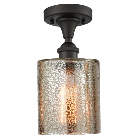 A large image of the Innovations Lighting 516-1C Cobbleskill Oiled Rubbed Bronze / Mercury