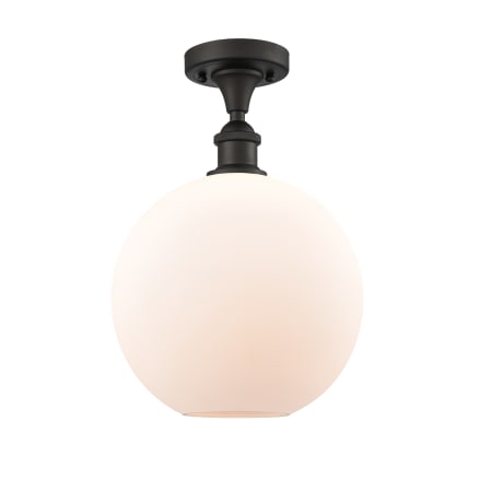 A large image of the Innovations Lighting 516 Large Athens Oil Rubbed Bronze / Matte White