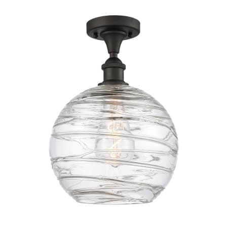 A large image of the Innovations Lighting 516 X-Large Deco Swirl Oil Rubbed Bronze / Clear