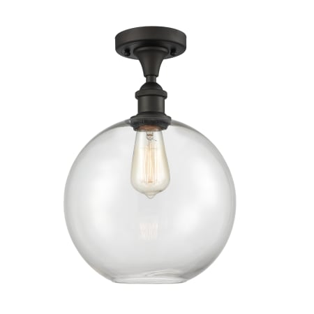 A large image of the Innovations Lighting 516 Large Athens Oil Rubbed Bronze / Clear